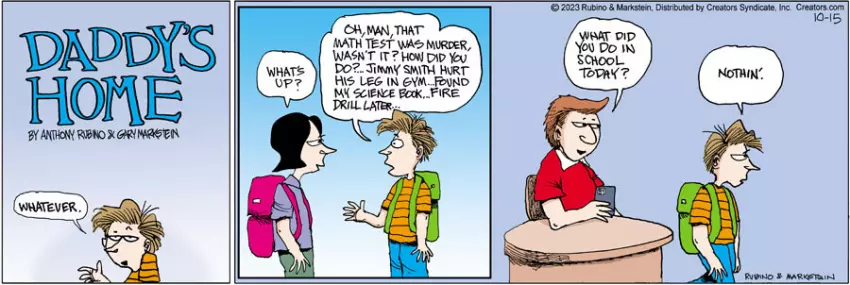 Daddy's Home for Oct 15, 2023