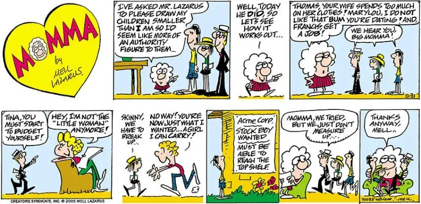 Momma for Oct 31, 2021