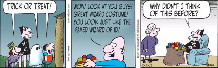 Wizard of Id for Oct 31, 2023