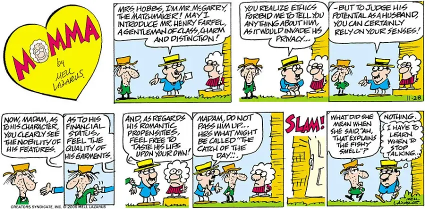 Momma for Nov 28, 2021