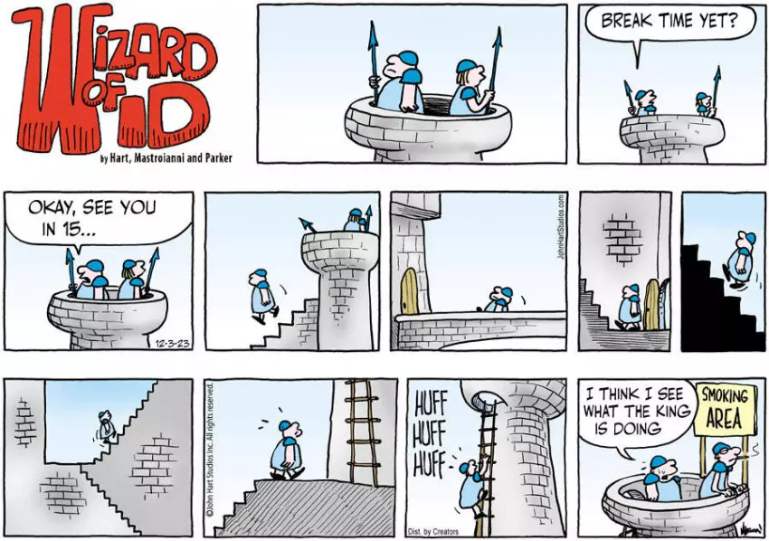 Wizard of Id for Dec 03, 2023