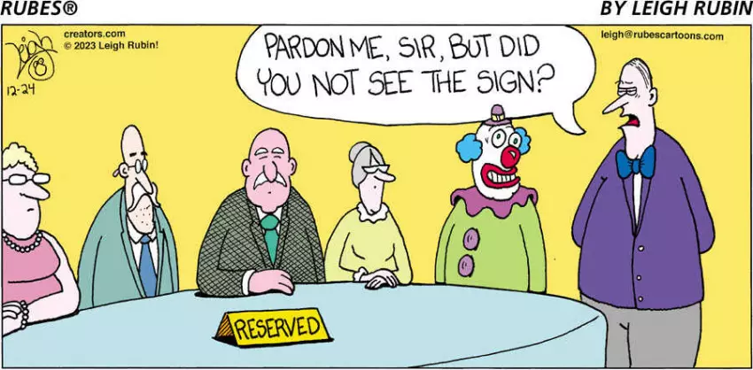 Rubes® for Dec 24, 2023