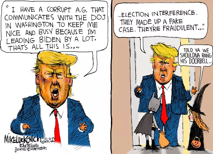 Mike Luckovich for Oct 08, 2023