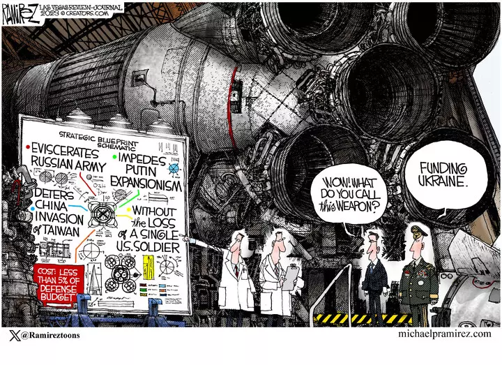 Michael Ramirez for Oct 22, 2023