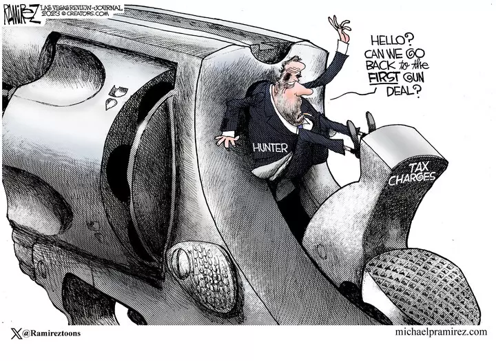 Michael Ramirez for Dec 10, 2023