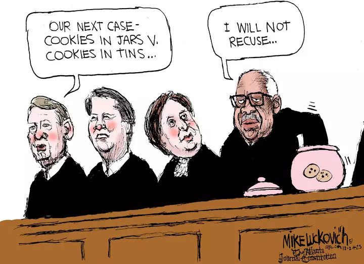 Mike Luckovich for Dec 24, 2023