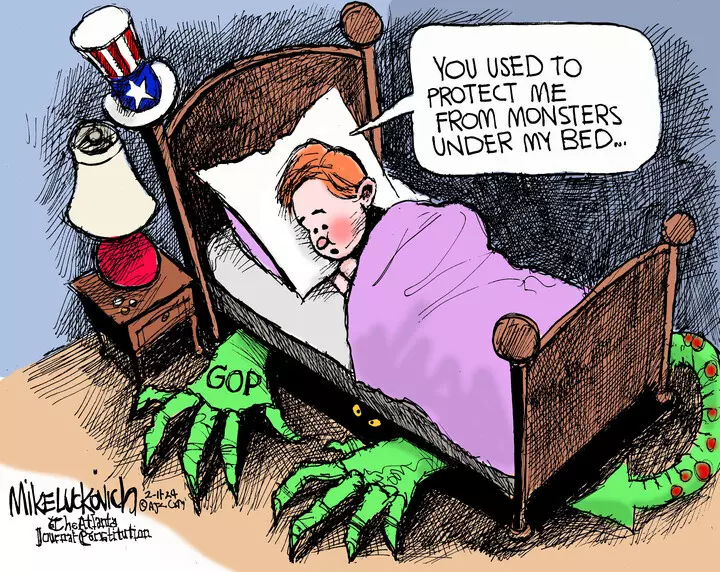 Mike Luckovich for Feb 11, 2024