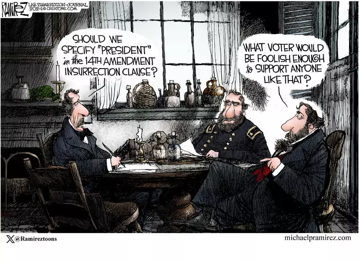 Michael Ramirez for Feb 10, 2024