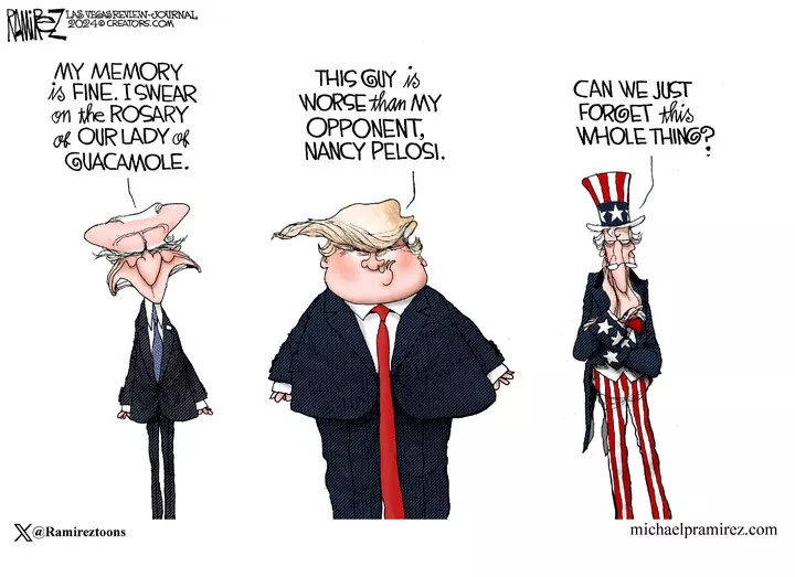 Michael Ramirez for Feb 14, 2024