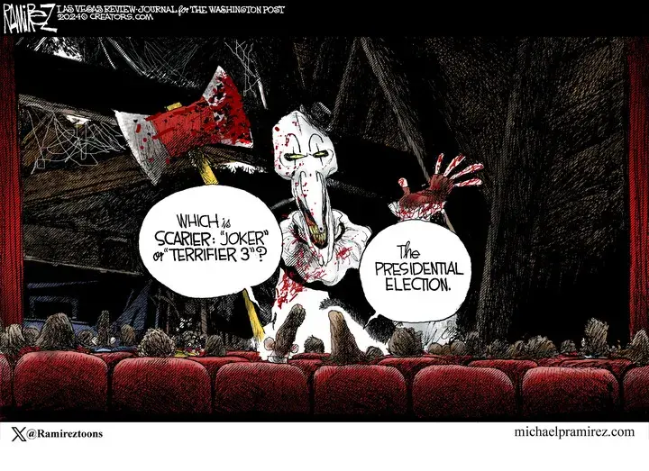 Michael Ramirez for Oct 22, 2024
